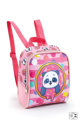 Kit Escolar Infantil Panda - Mochila de Rodinha + Lancheira + Estojo