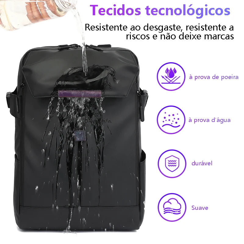 Mochila Para Viagem Impermeável Monocromática Resistente