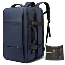 Mochila Para Viagem Masculina Porta USB Expansível Grande Capacidade Impermeável