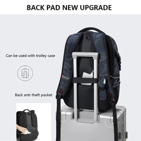 Mochila Escolar Impermeável Portátil com Porta USB