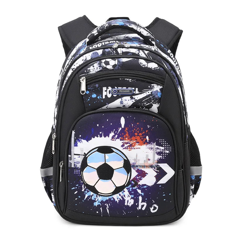 Mochila Escolar Infantil com Design de Futebol