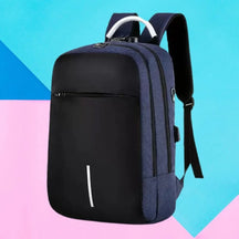 Mochila Unissex Impermeável Anti-Furto Com Trava De Senha e Porta Usb