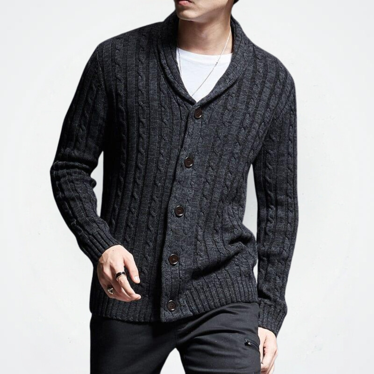 Cardigan Masculino em Algodão Tazzani