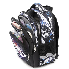 Mochila Escolar Infantil com Design de Futebol