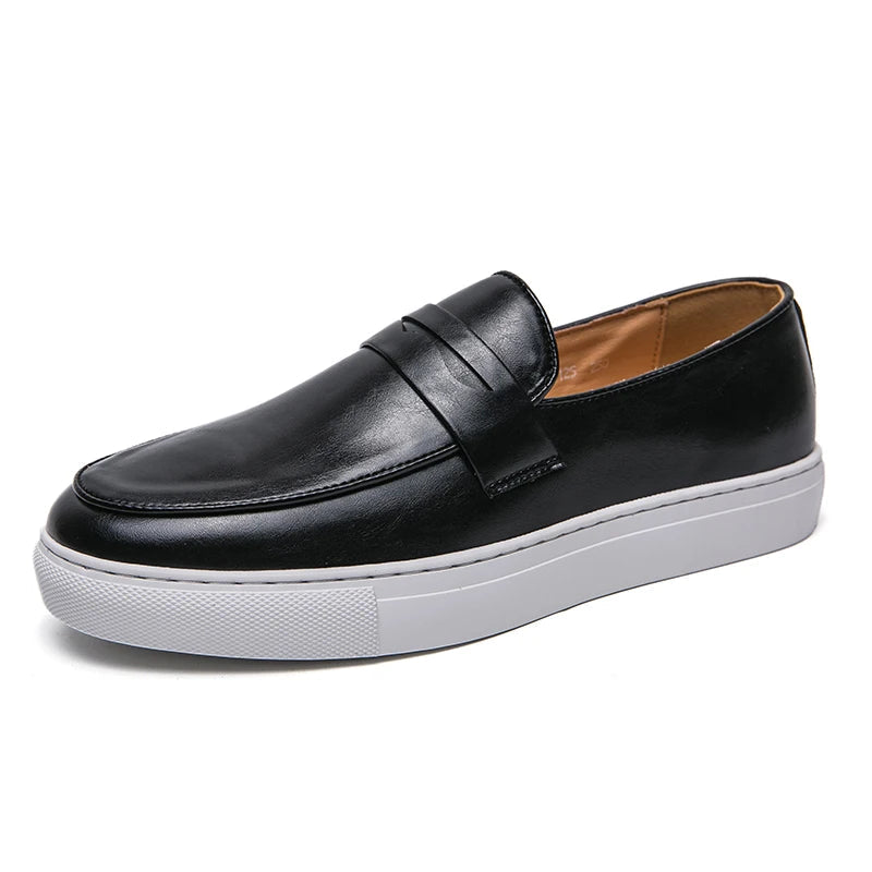 Mocassim Em Couro Masculino Classic