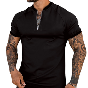 Camisa Estilosa com Gola de Ziper Diamond Nobre Hombre