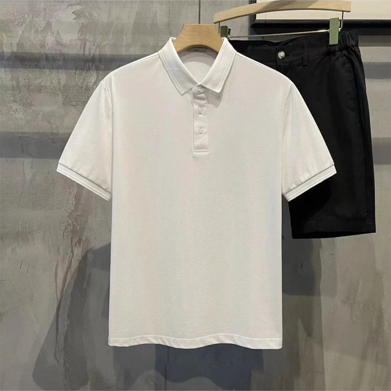 Camisa polo de manga curta masculina Tazzani Curly