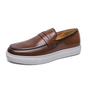 Mocassim Em Couro Masculino Classic