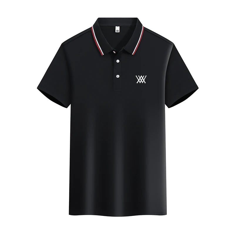 Camisa polo de manga curta masculina Tazzani streetwear